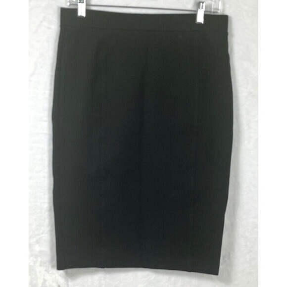 Mario Serrani Italy Pencil Straight Skirt Pull-On Black Size 6 - Picture 1 of 4